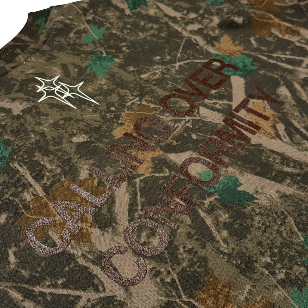 Camo Calling Over Conformity Tee